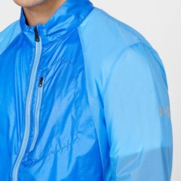 Under Armour UA Run Impasse Wind Jacket Blue 1350941-464 - Picture 4 of 5
